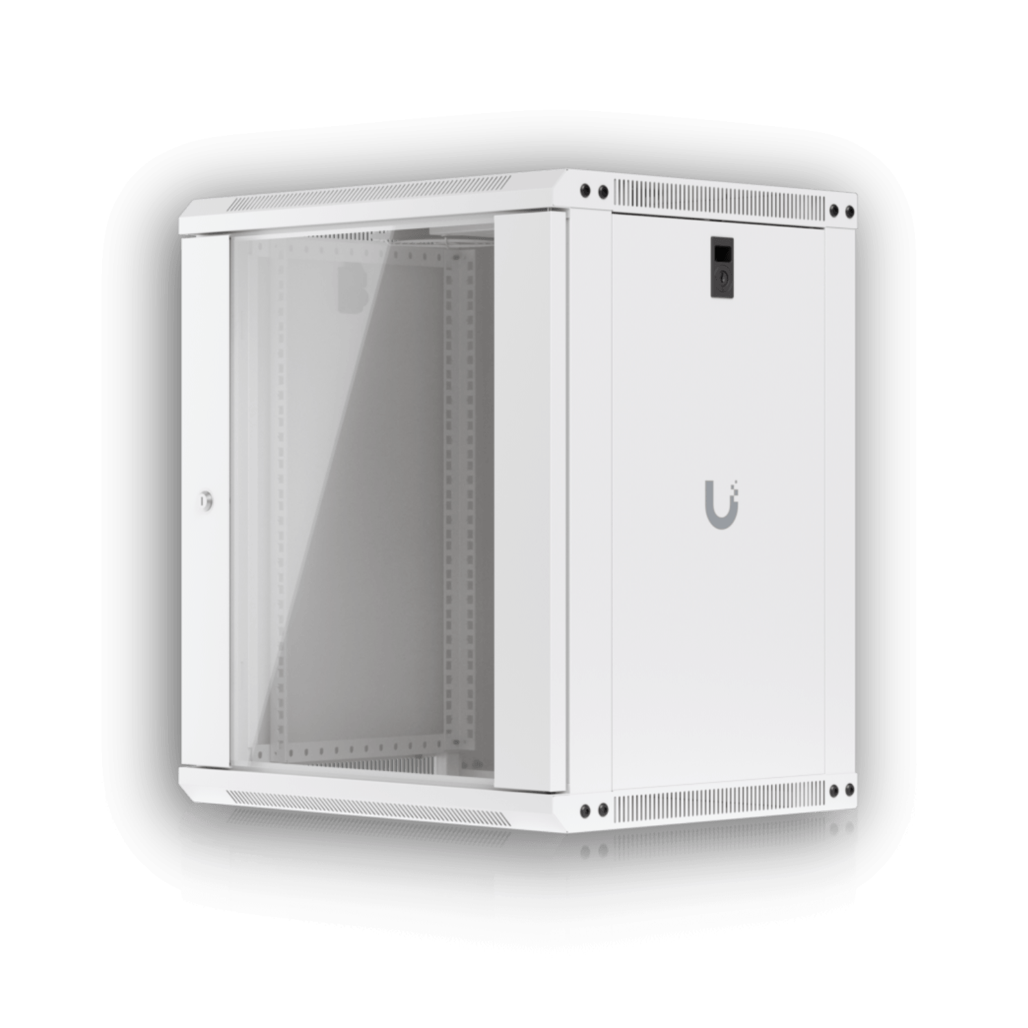 202502 URK12-4 URK12-4 UBIQUITI Blanco 12U 45cm-Fondo Puerta-Vidrio Gabinete Rack Pared Muro - Imagen 1