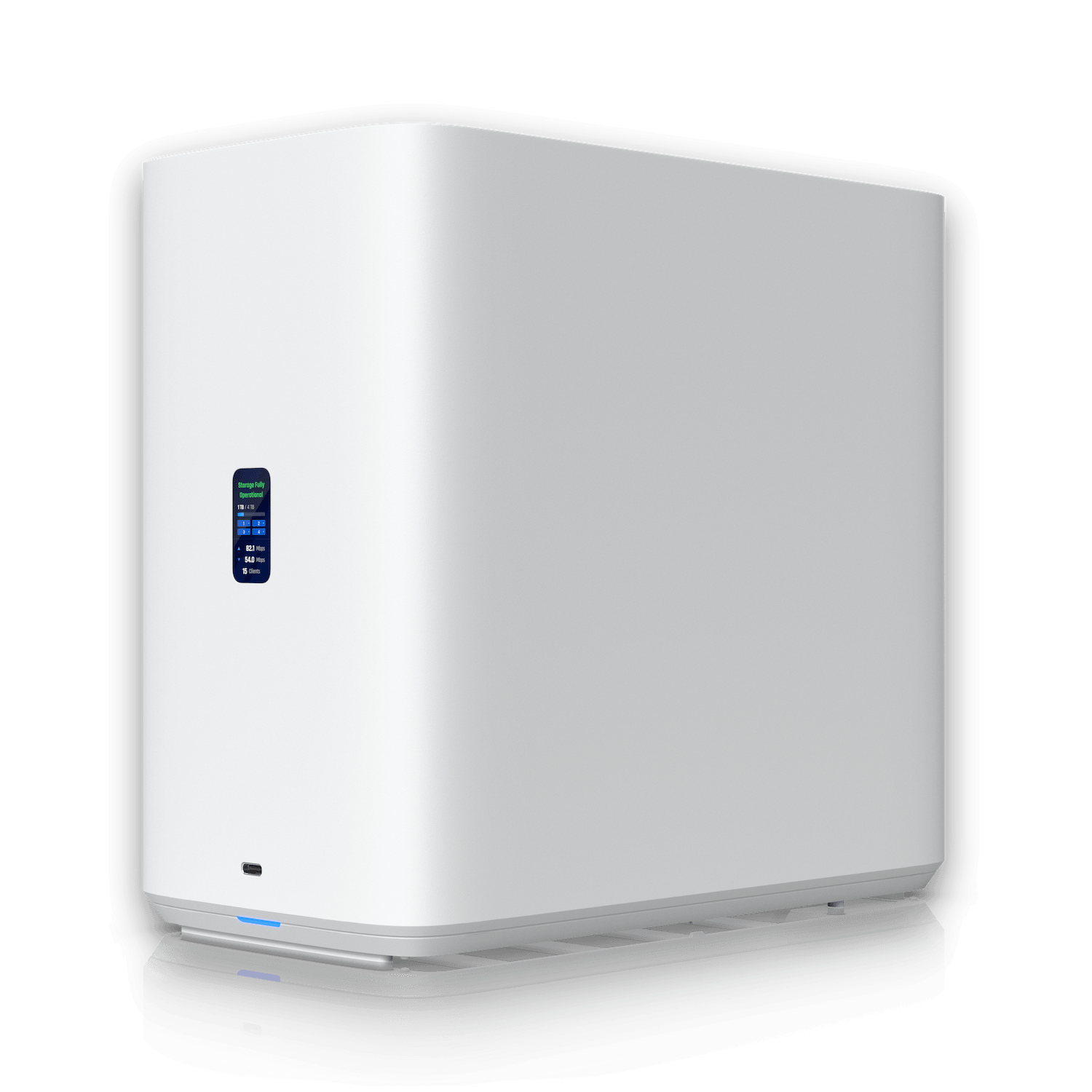 202529 UNAS-4-W UNAS-4-W UI Blanco NAS 4xHD-RAID 2-M.2/Slot 1-2.5G-PoE USB-C-5Gbps UniFi Drive - Imagen 1