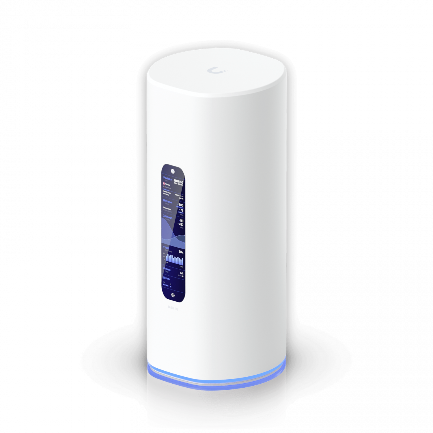 202541 UDR-5G-MAX UDR-5G-MAX LTE/5G 2-SIM WiFi7 4-2500(1-PoE 1-SFP+ 64GB-mSD UniFi Cloud Gateway - Imagen 1